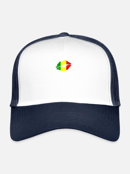 Mali Flag Country Native Ancestry Pride Womens - Trucker Cap - white/navy - Front