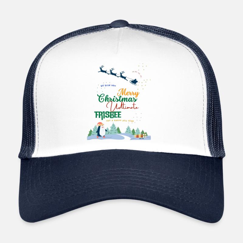 1 ulti noeil - Casquette trucker  - blanc/marine
