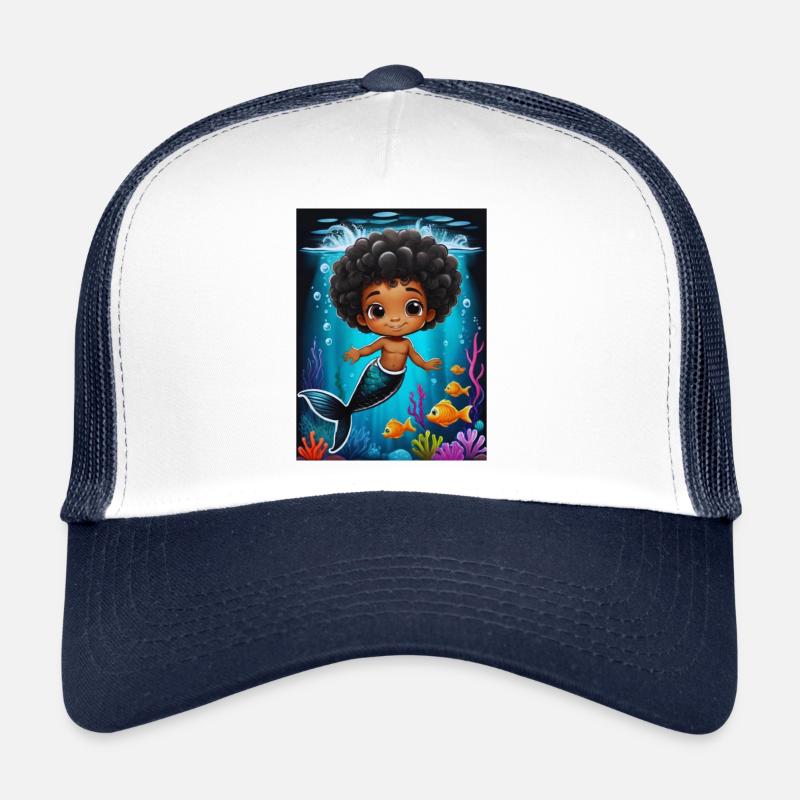 Zauberhafte Meerjungfrau Illustration Trucker Cap