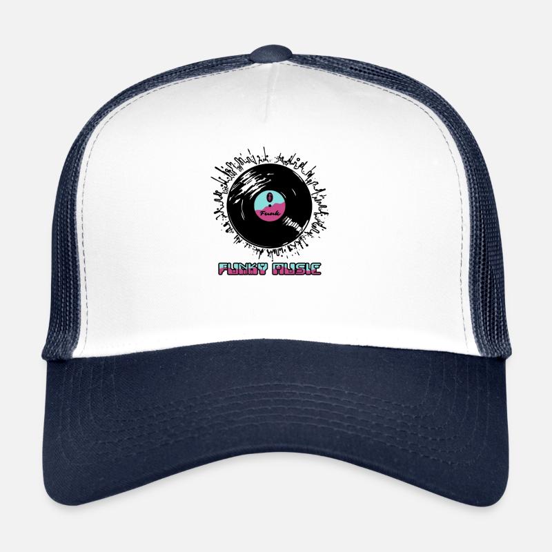 Vinyle de musique funky funk Casquette trucker 