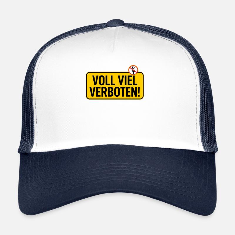 Panneau : Terrain complet interdit Casquette trucker 