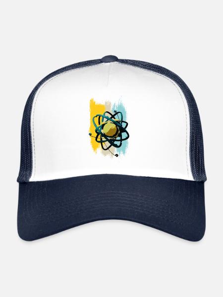 Noyau - Casquette trucker  - blanc/marine - Devant