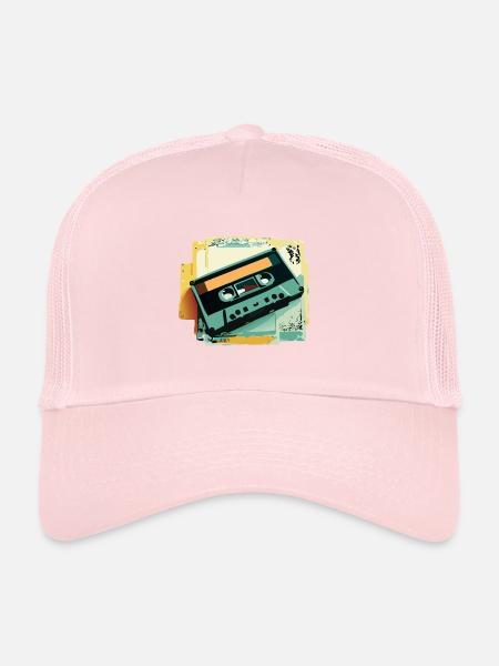 Cassette - Casquette trucker  - rose pâle - Devant