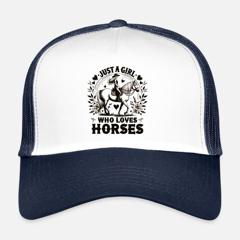 Pferdeliebhaber Geschenk Nur ein Mädchen, das Pferde liebt Trucker Cap