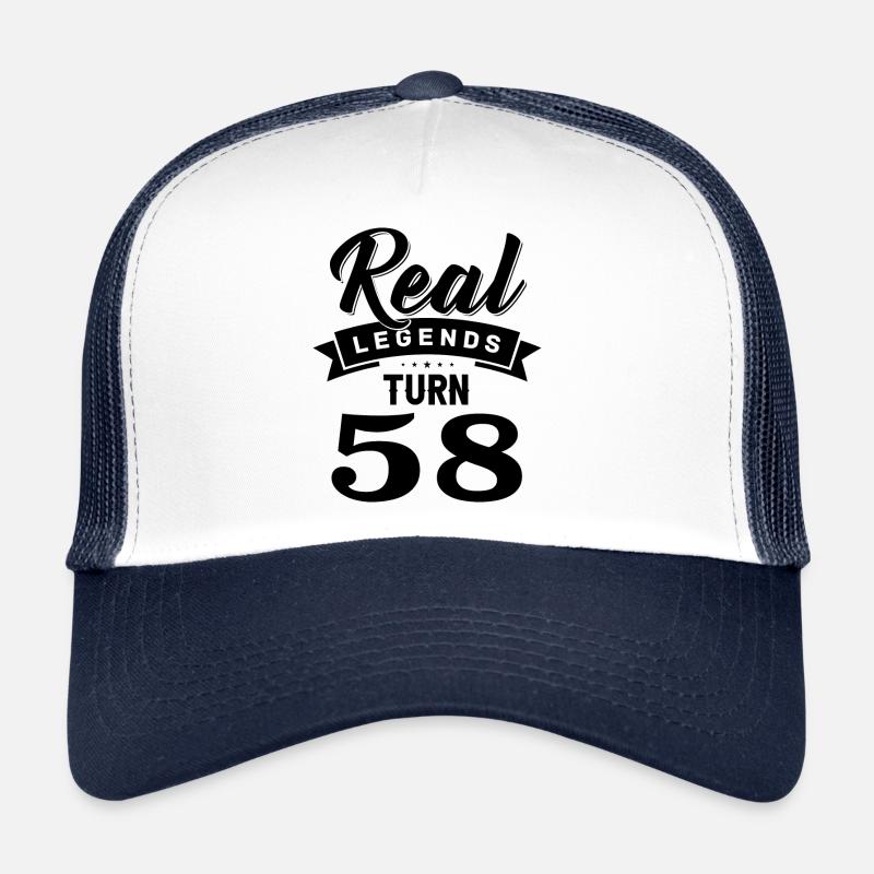 Real Legends Turn 58, 58 Birthday Trucker Cap