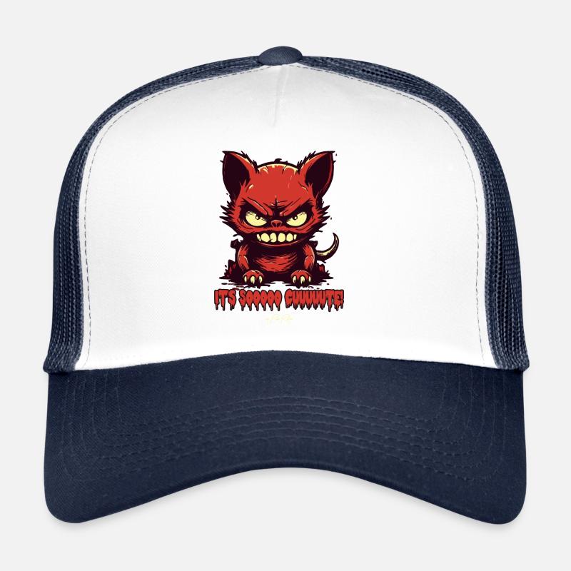 Chaton mignon : c’est un chat d’horreur Casquette trucker 