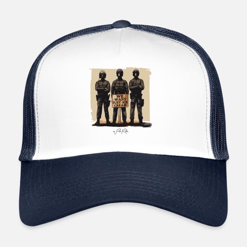 Street Art: Wir wollen nur Eiscreme Trucker Cap