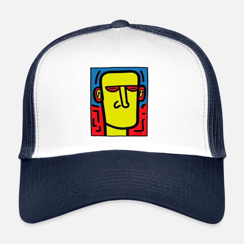Pop Art Art Portrait, Muet, Silence Casquette trucker 