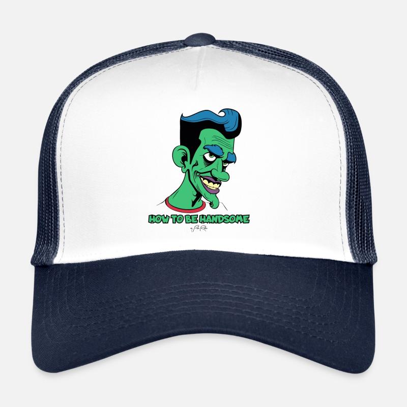 Wie man gut aussieht: Attraktiver Cartoon-Mann Trucker Cap