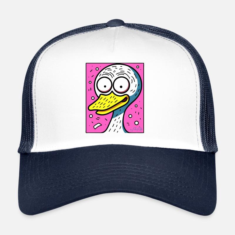 Couleurs interactives Canard anxieux Casquette trucker 