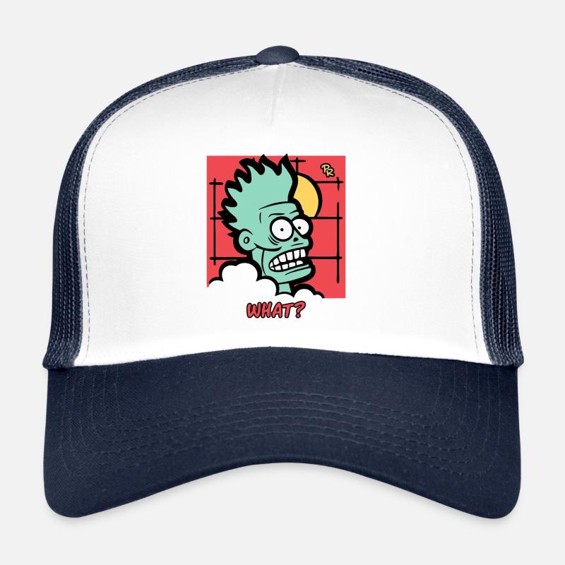 Zombie asks: What? Trucker Cap