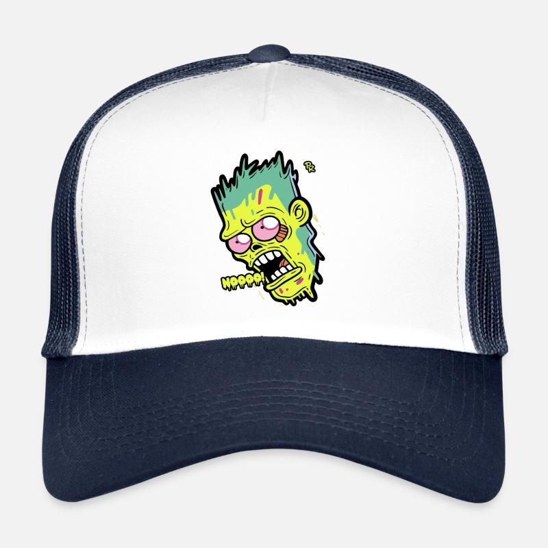 Cartoon Zombie Dit Non Casquette trucker 