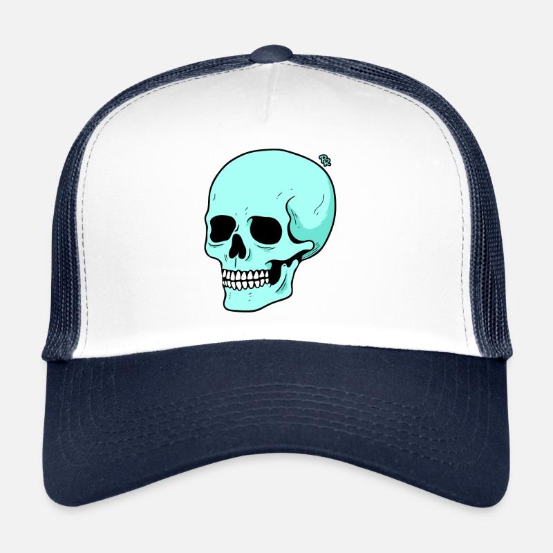 Crâne de dessin animé drôle Casquette trucker 
