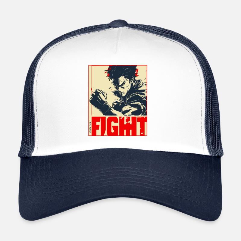 Poster: Martial-Arts Manga Anime Kampf Trucker Cap