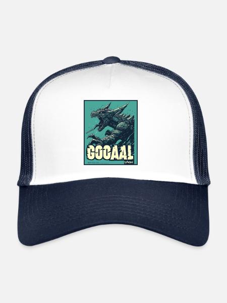 Porte! Kaiju Football Fan - Casquette trucker  - blanc/marine - Devant