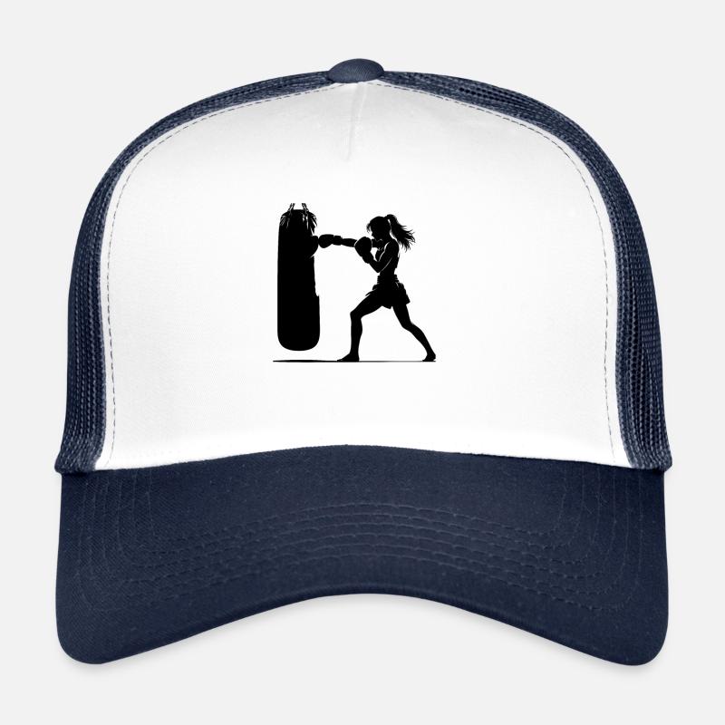 Kickbox Frau Kickboxer Trucker Cap