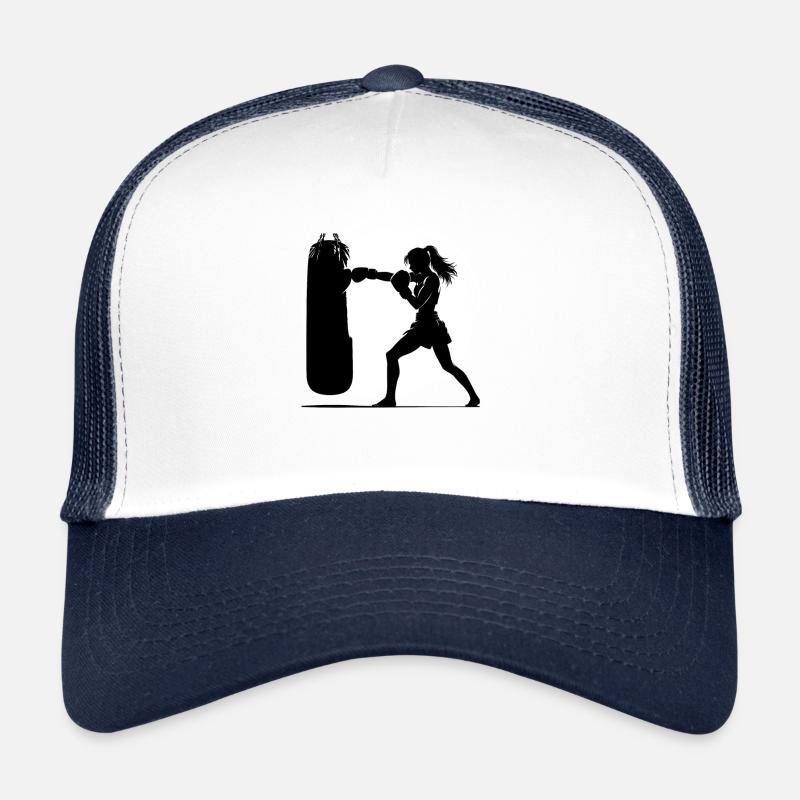 Kickboxing Femme Kickboxeuse Casquette trucker 