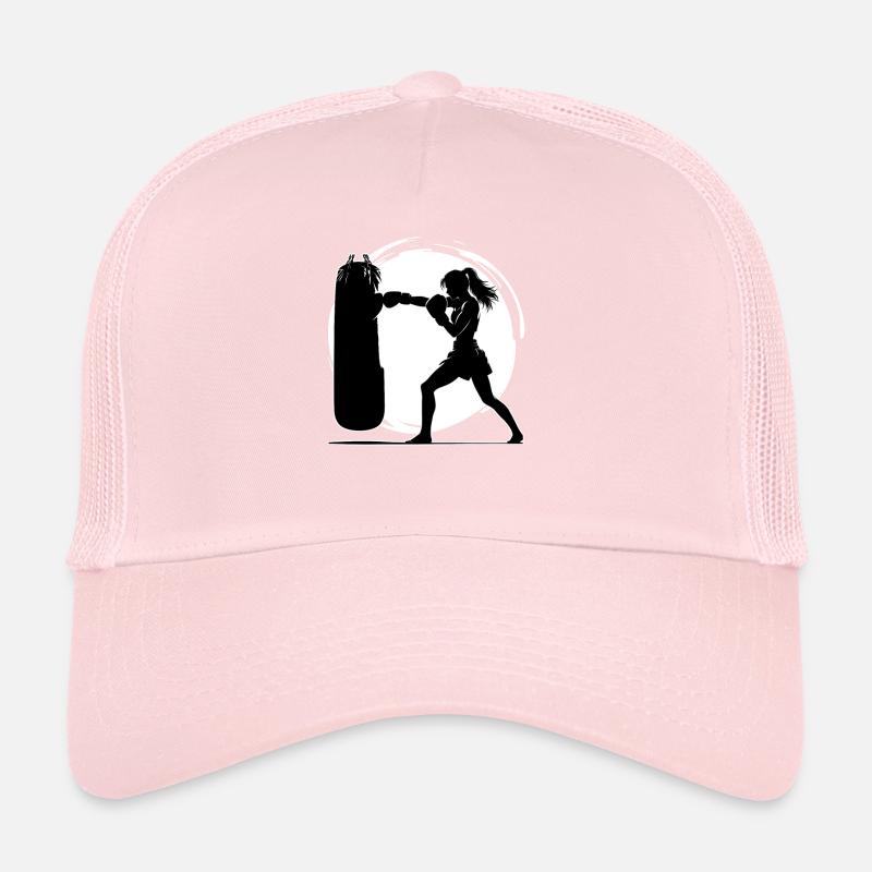 Kickboxing Femme Kickboxeuse Casquette trucker 