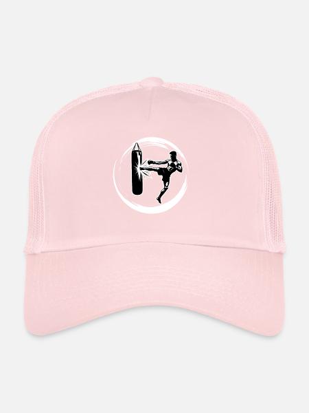 Kickboxing Kick - Trucker Cap - pale pink - Front