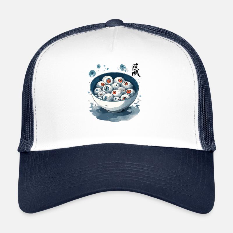 Globe oculaire Ramen Ukiyo-E Occulte Japon Art Casquette trucker 
