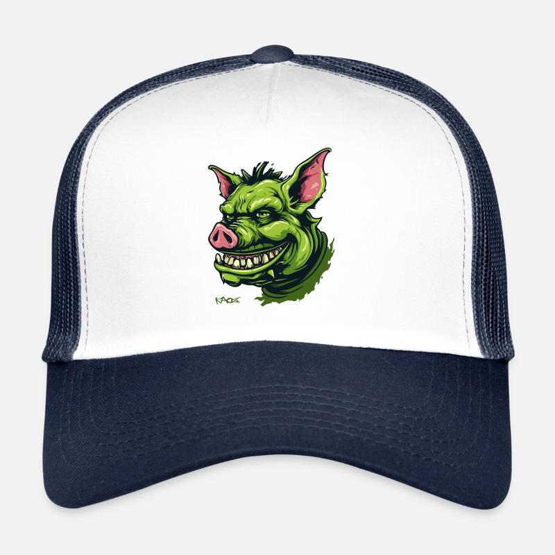 Green Goblin Pig Trucker Cap