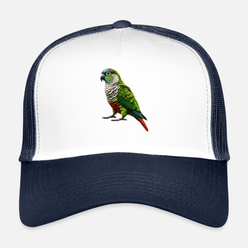 Green Cheeked Conure Drawing Conure Parrot Trucker Cap