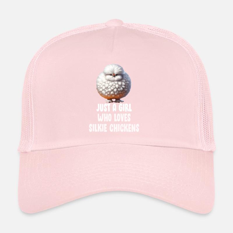 Silkie Chicken Fluffy Chickens Mädchen Trucker Cap