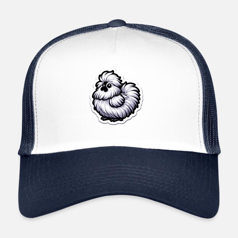 Silkie Chicken Fluffy Chicken Silkies Trucker Cap