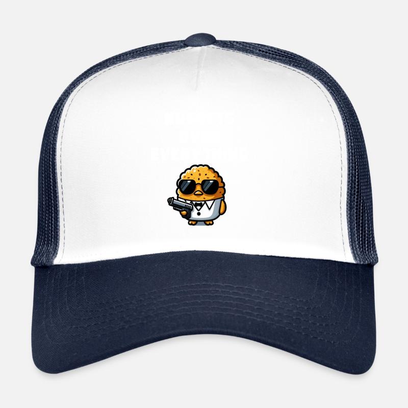 Croquettes de poulet Citation de pépites de poulet drôle Casquette trucker 