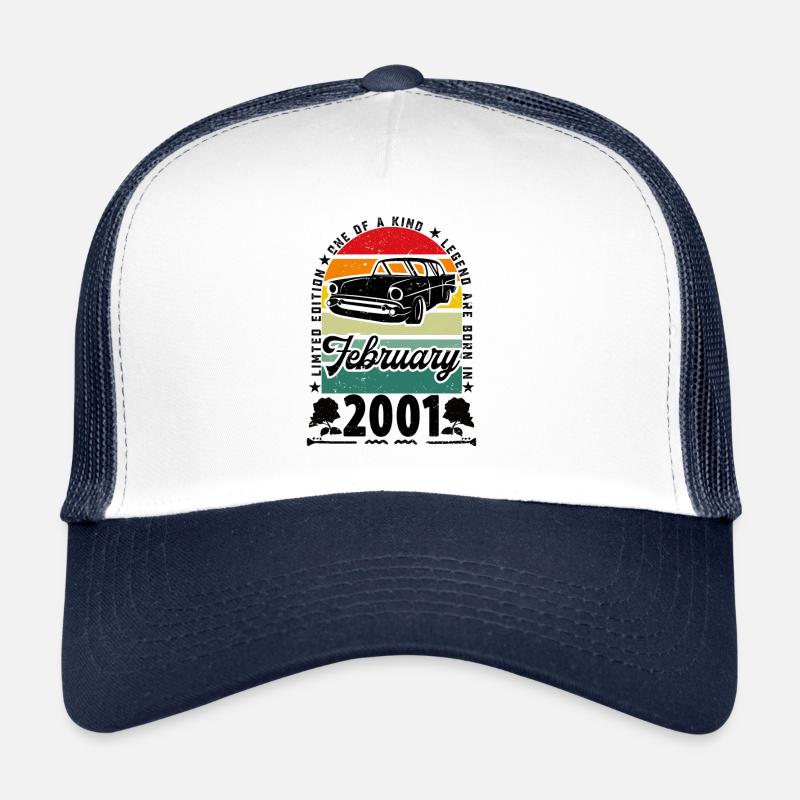 Anniversaire février 2001, Vintage février 2001. Casquette trucker 