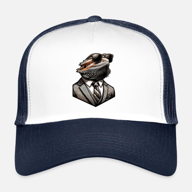 Lézard dragon barbu Casquette trucker 