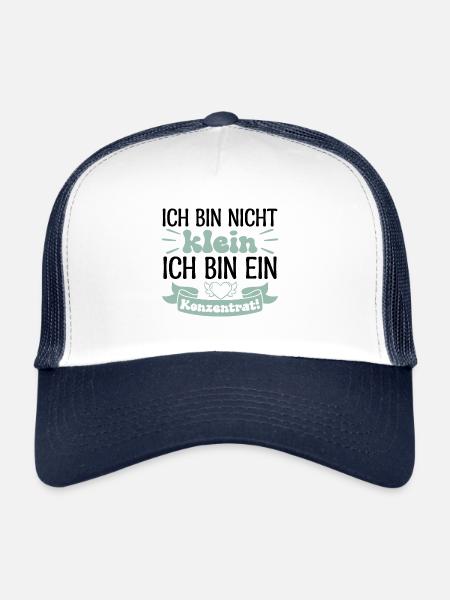 I'm not small, I'm a concentrate! - Trucker Cap - white/navy - Front