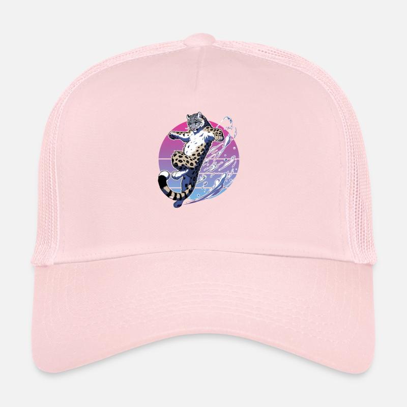 Léopard des neiges Léopard blanc Léopard Casquette trucker 