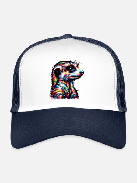 Suricate - Casquette trucker  - blanc/marine - Devant