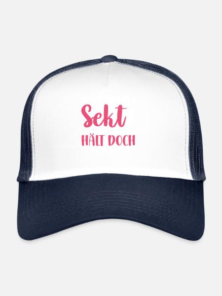 Party Funny Saying Girls Night Out Shirt - Trucker Cap - white/navy - Front