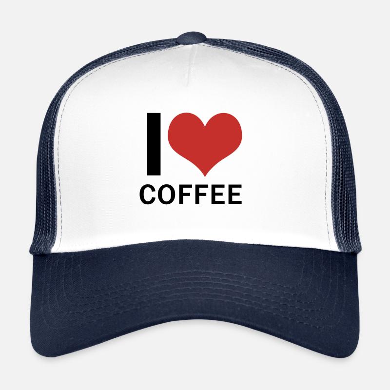 J’aime le café Casquette trucker 