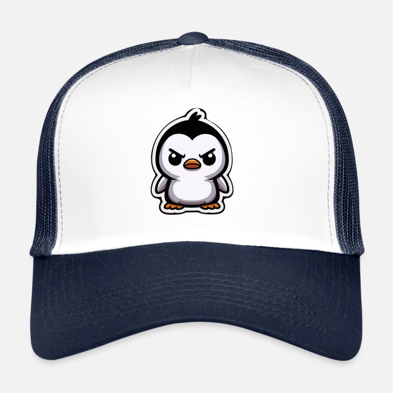 Drôle de pingouins pingouin en colère Casquette trucker 