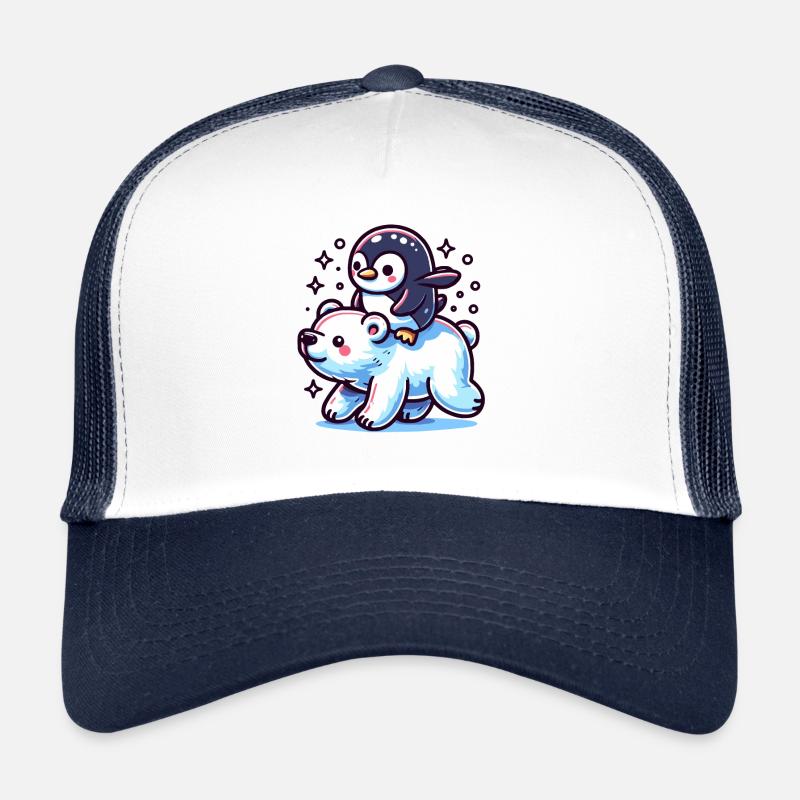 Pingouin et ours polaire cadeau Casquette trucker 