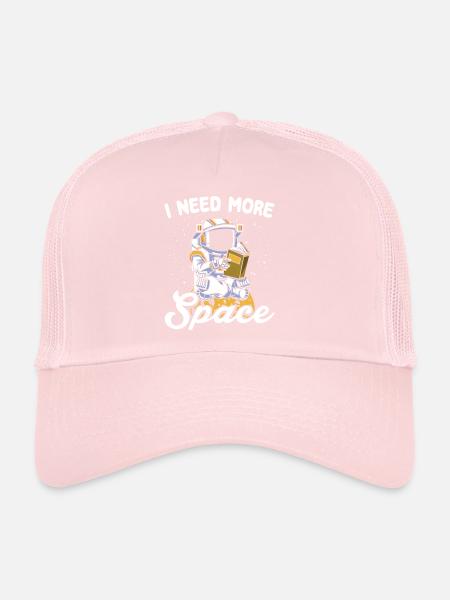 Astronaute Space Humour Espace Personnel T-shirt - Casquette trucker  - rose pâle - Devant
