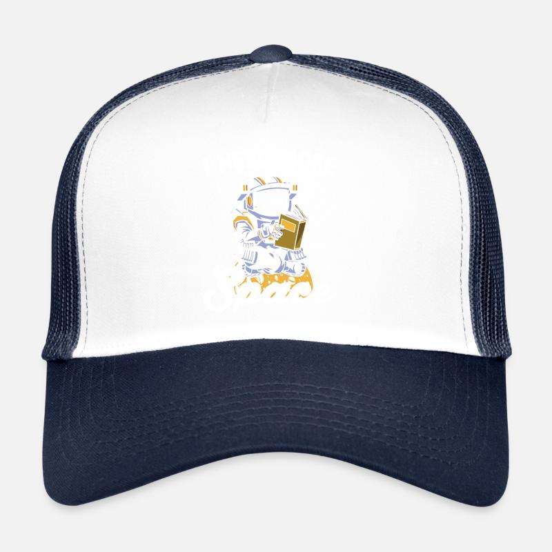 Astronaut Space Humor Personal Space Tee - Trucker Cap - Weiß/Navy