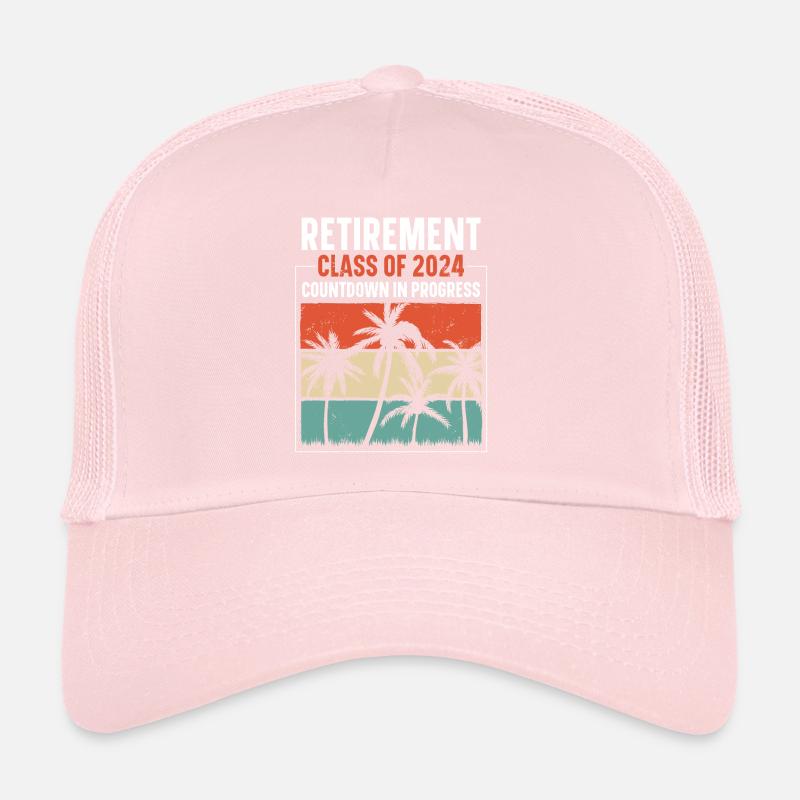 2024 Retirement Countdown Beach Tee Trucker Cap