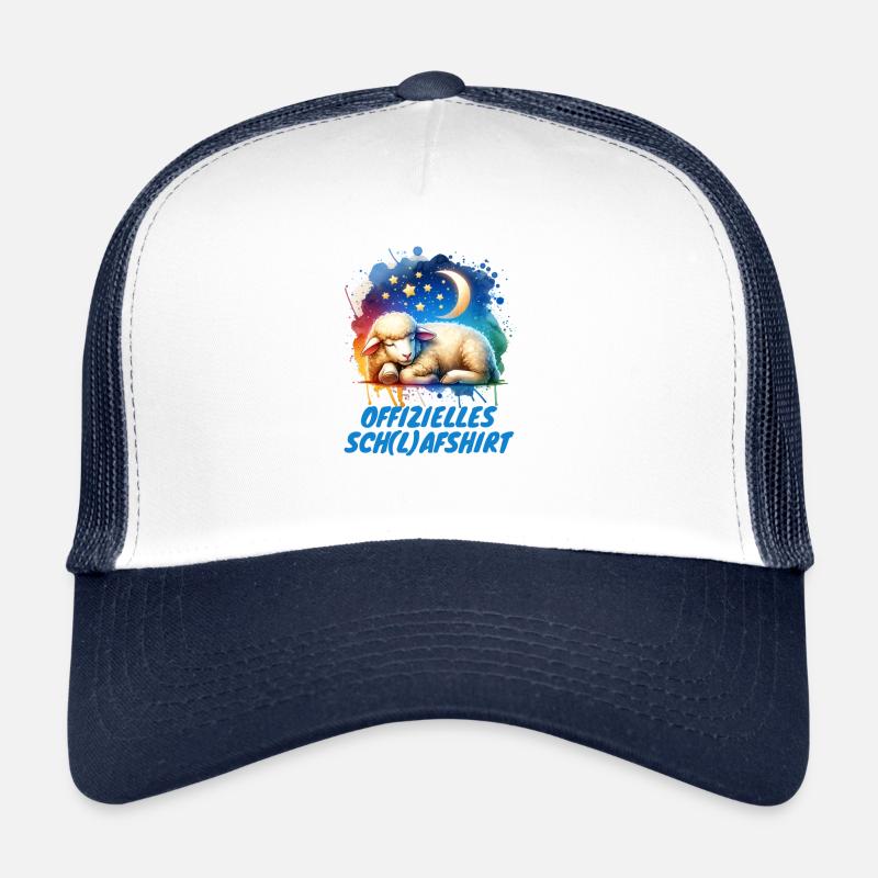 Sleep shirt with sheep and stars Trucker Cap