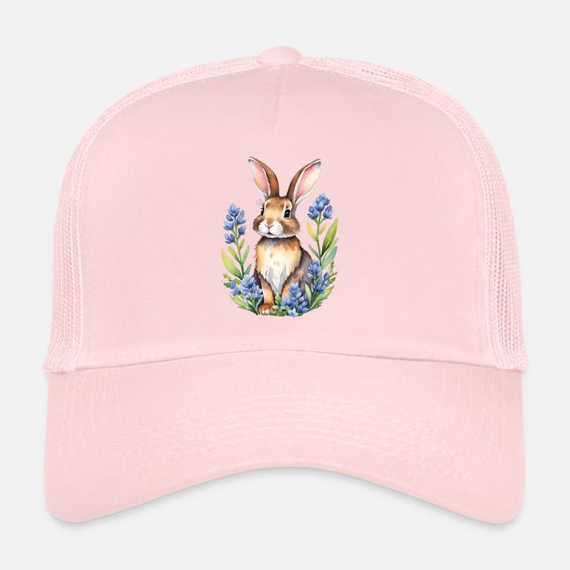 Lapin bluebonnets du Texas Casquette trucker 