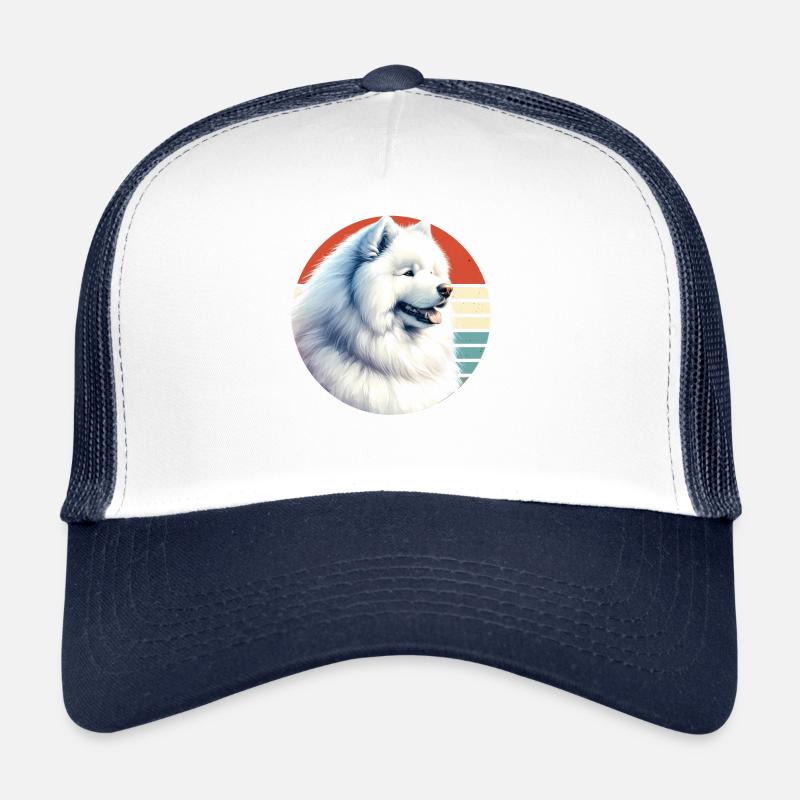 Chien Samoyède Cadeaux Mignon Samoyède Chien Graphique Casquette trucker 