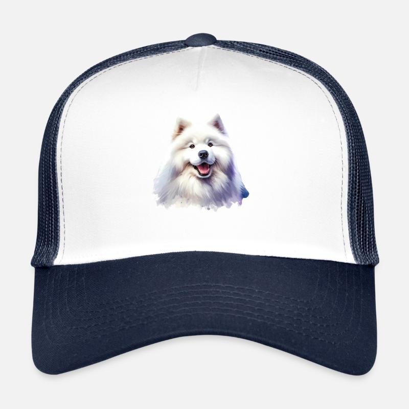 Chien Samoyède Cadeaux Mignon Samoyède Chien Graphique Casquette trucker 