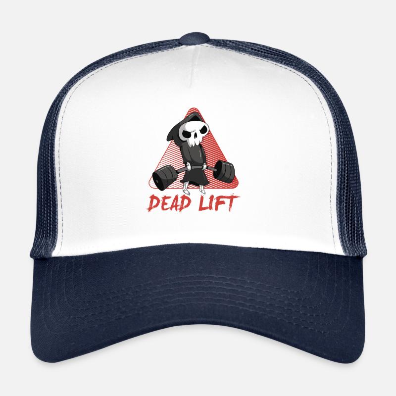 Funny Skeleton Deadlift Weights T-shirt Casquette trucker 