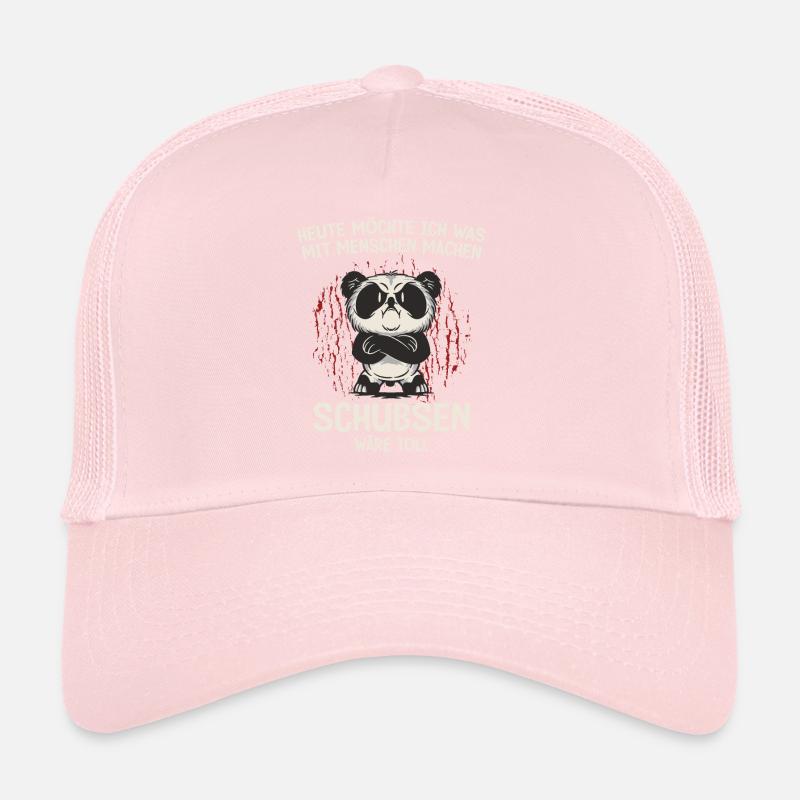 Drôle De Poussée Panda Dire Chemise Casquette trucker 