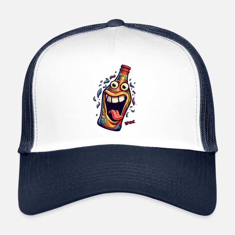 Funny Face - Bouteille de fête d’humeur de célébration Casquette trucker 