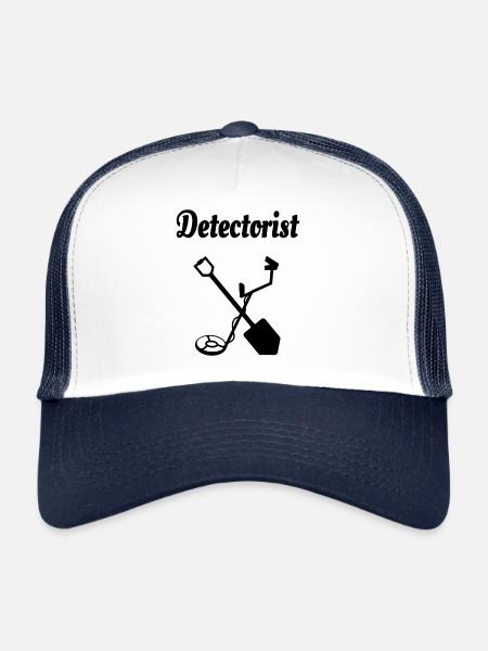 Metal Detector - Trucker Cap - white/navy - Front
