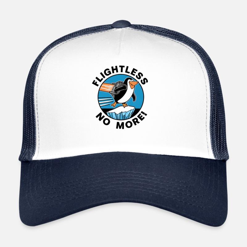 Penguin Jetpack Flight Design - Flightless no more Casquette trucker 